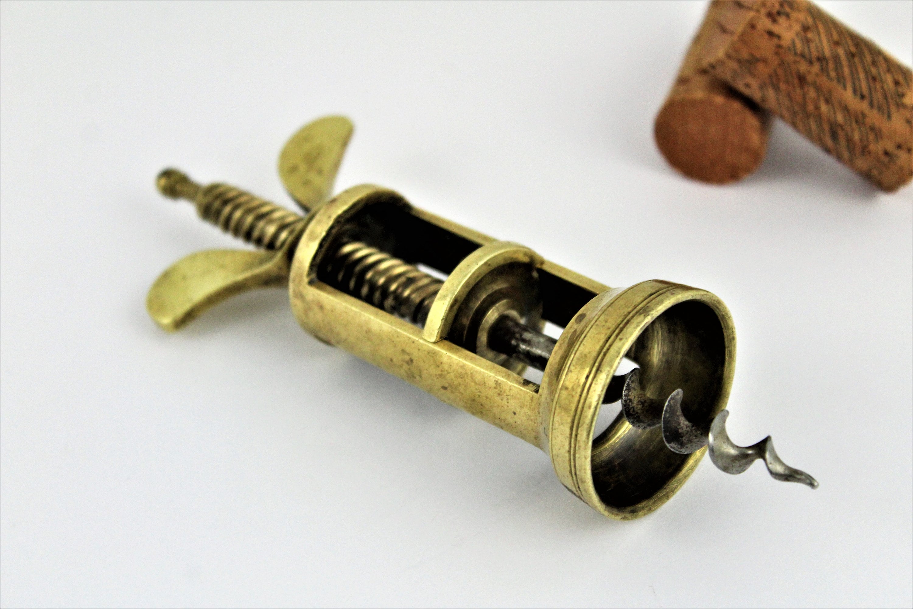 Antique Corkscrew / Farrow Jackson Style / Wine Bottle Opener