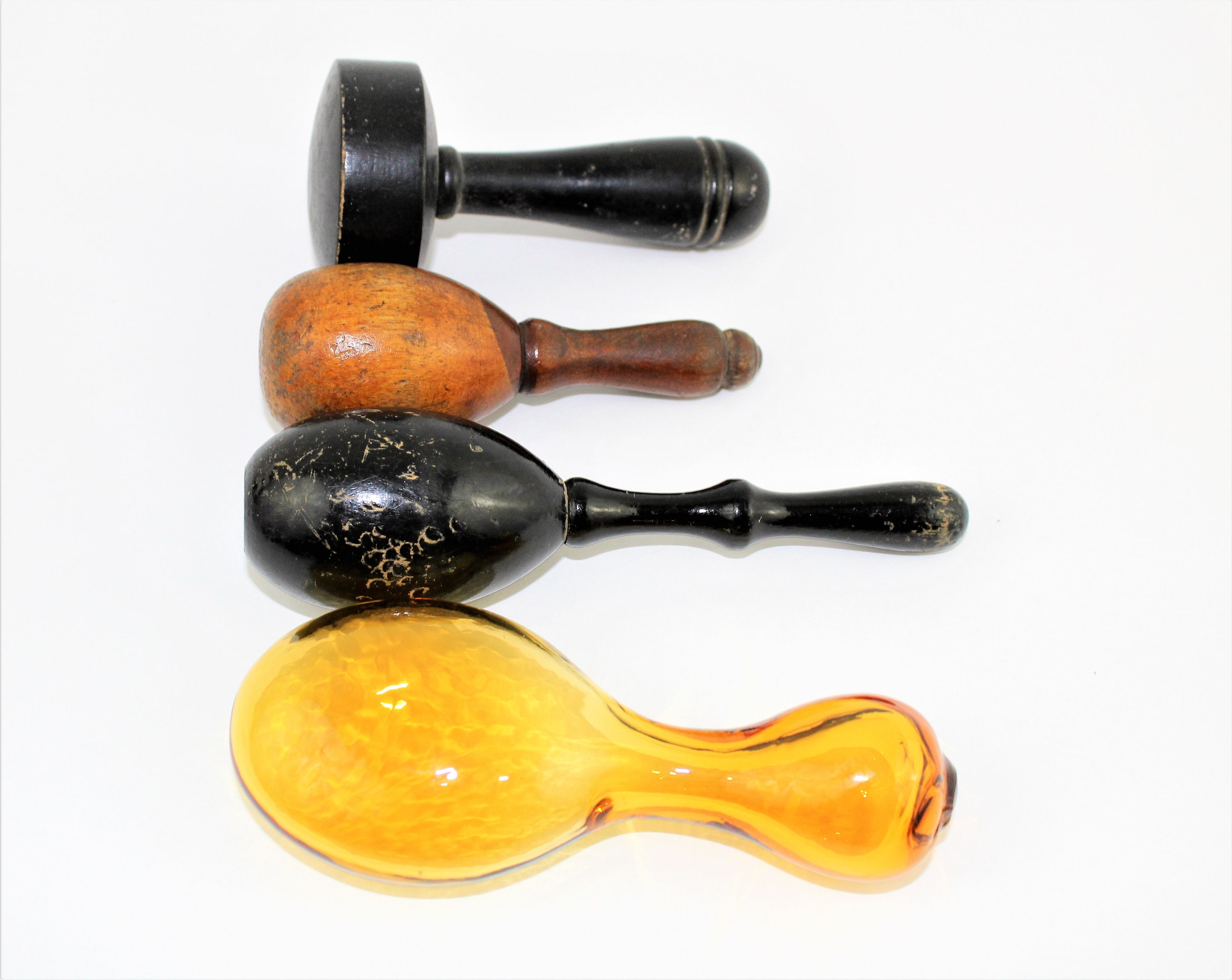 Four Antique Sock Darners, Darning Egg