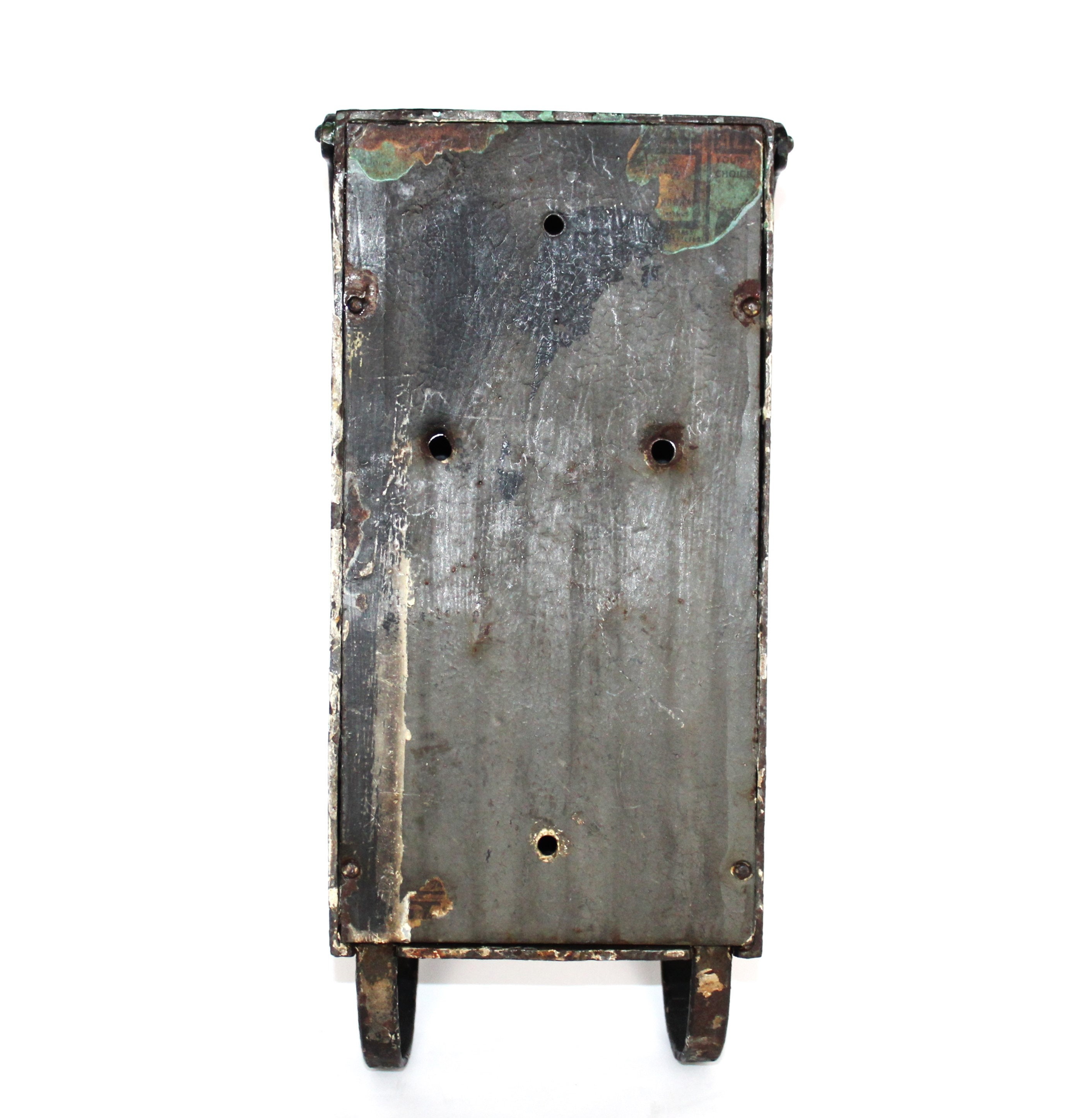 Rare 1890s, Griswold No.1 Cast Iron Mailbox with Newspaper Holder