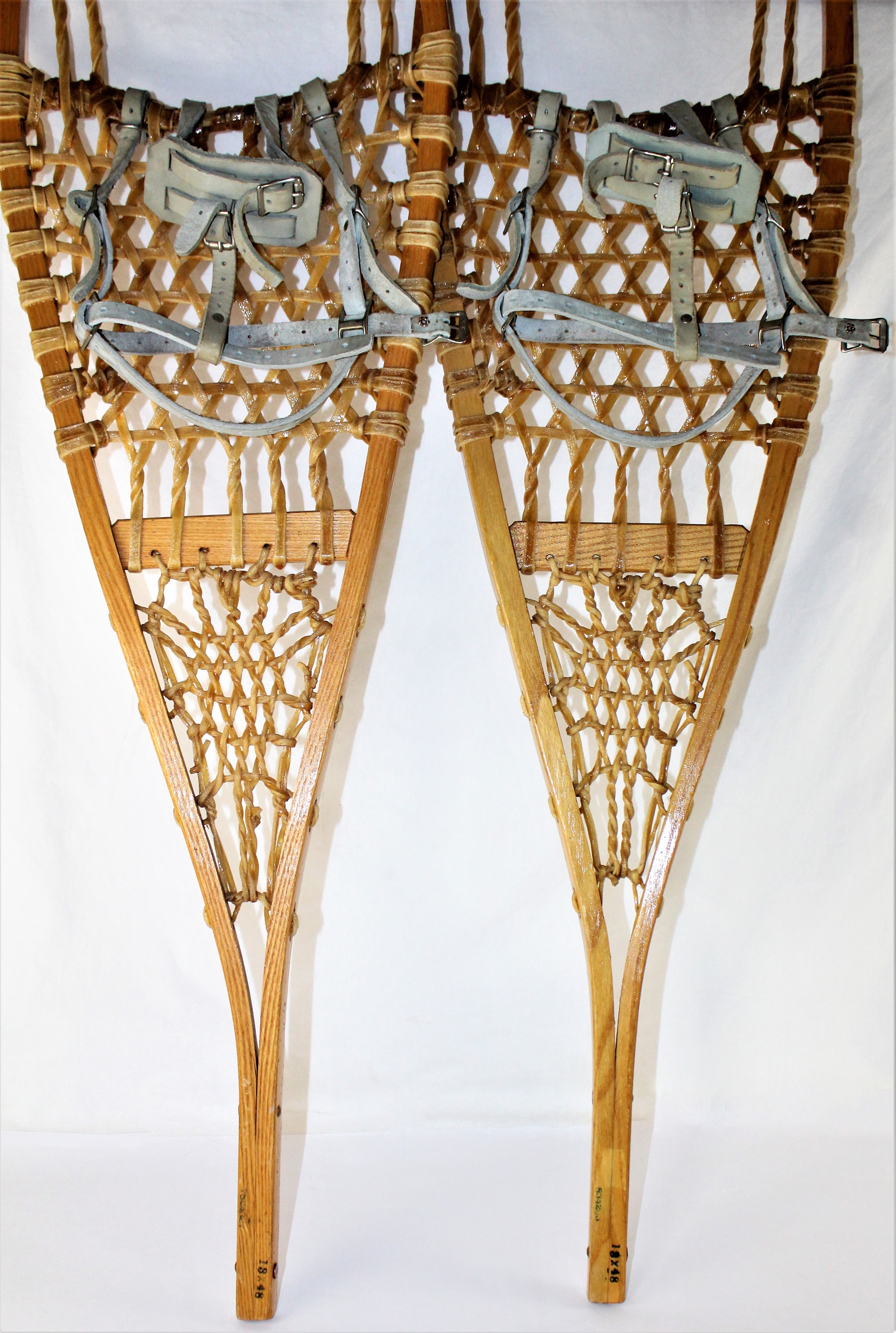 Vintage Wooden Snowshoes, The Maine Snow Shoe