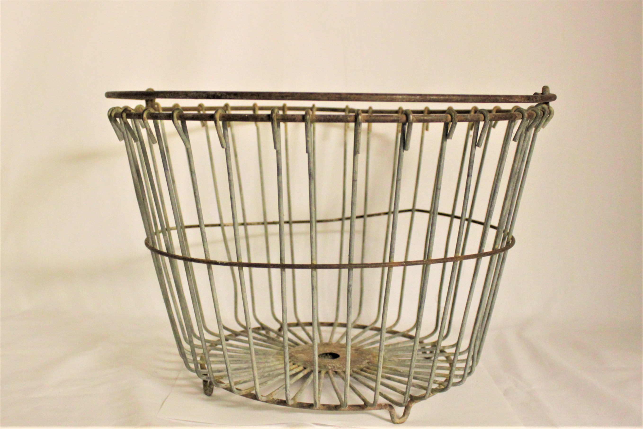 Vintage Wire Egg Gathering Basket