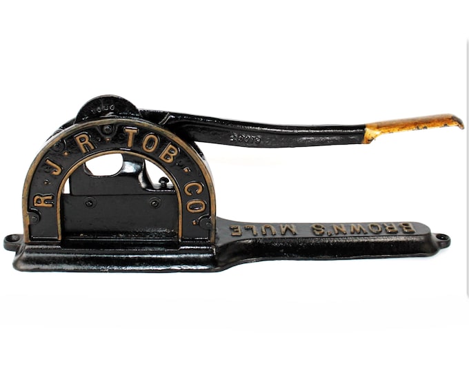 1880s R.J. Reynolds Tobacco Company Cutter. Brown’s Mule, Plug Tobacco