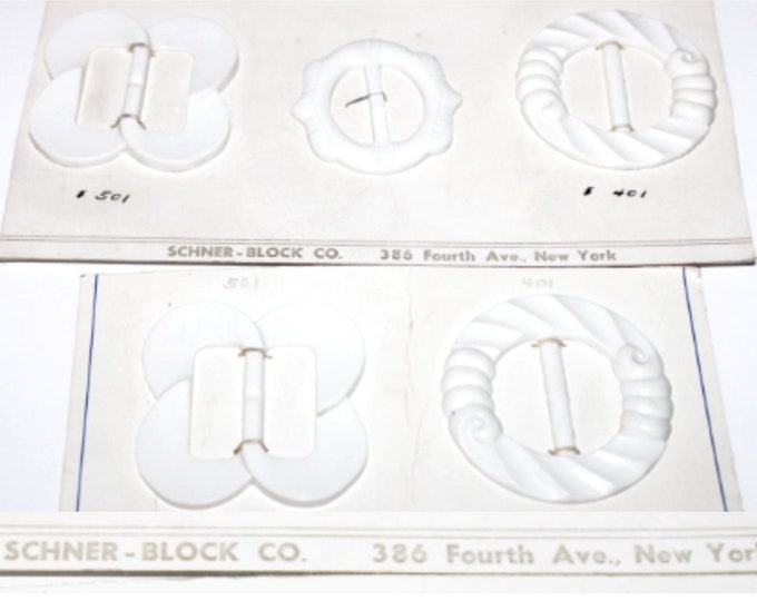 Vintage 1960s Vintage Scarf Clips, Scarf Slides, Schner - Block Button Company
