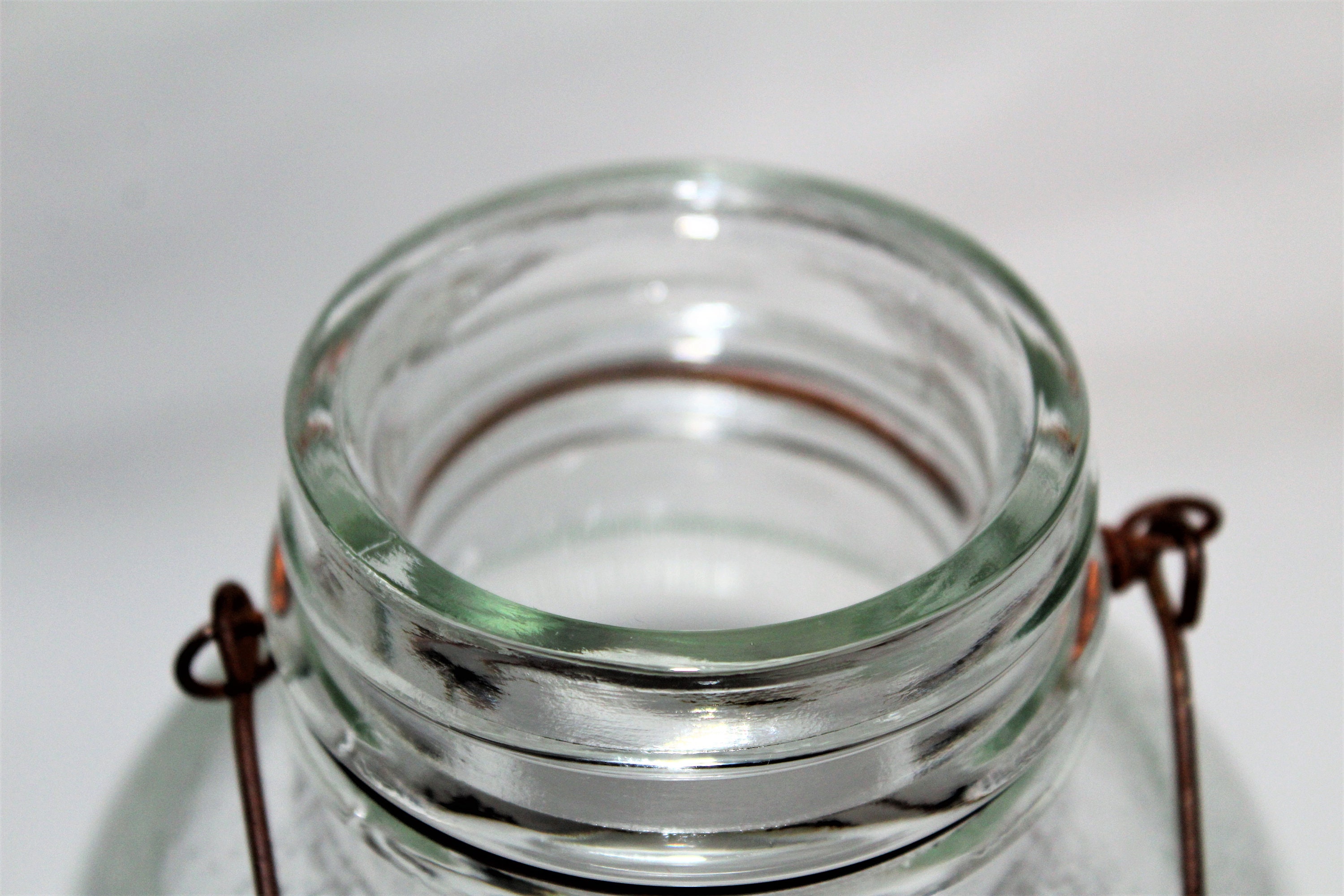 Vintage Kitchen Decor / Enterprise Coffee Co. / Glass Coffee Canister