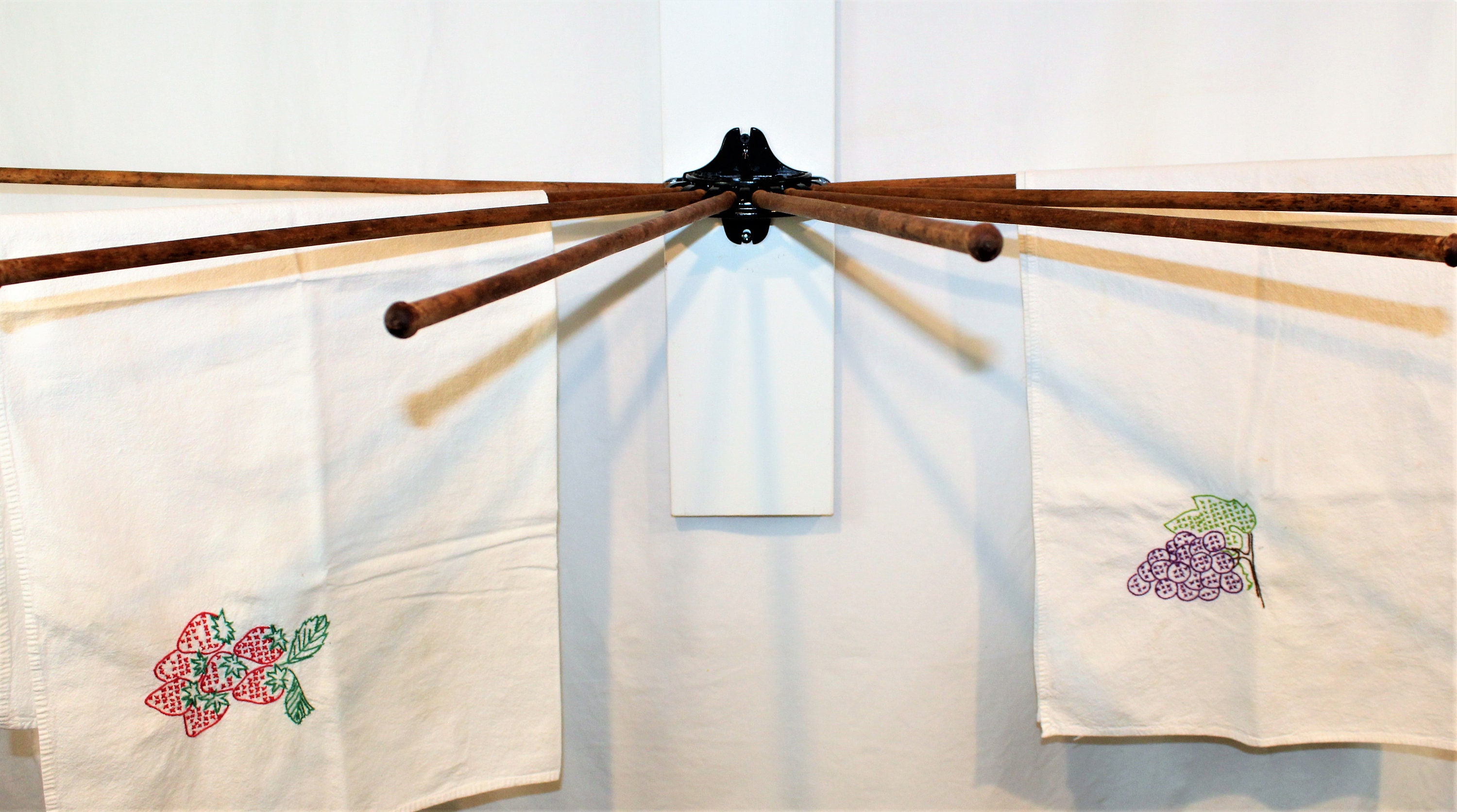 Antique Clothes Drying Rack, Wall Mount Drying Rack, Laundry Drying Rack