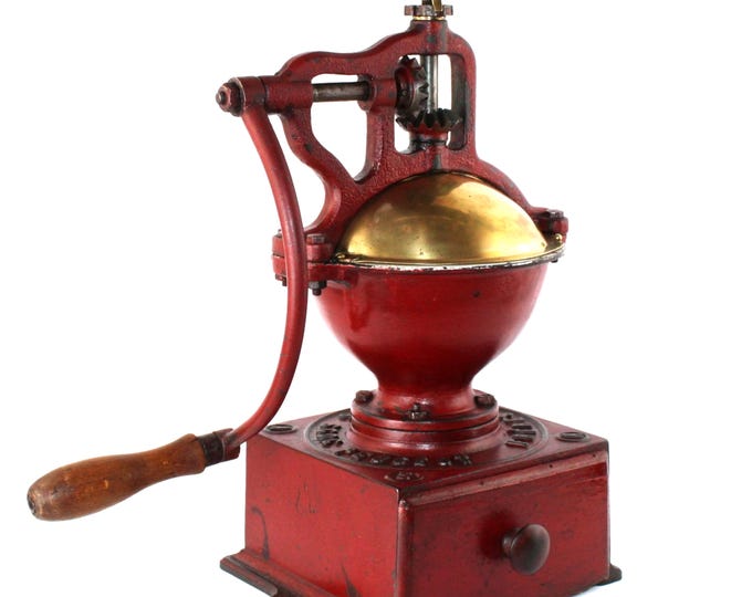 Antique Late 1800s French Peugeot Freres No.3 Coffee Grinder