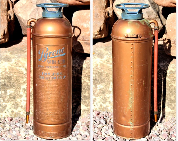 Antique Pyrene Soda-Acid Fire Extinguisher