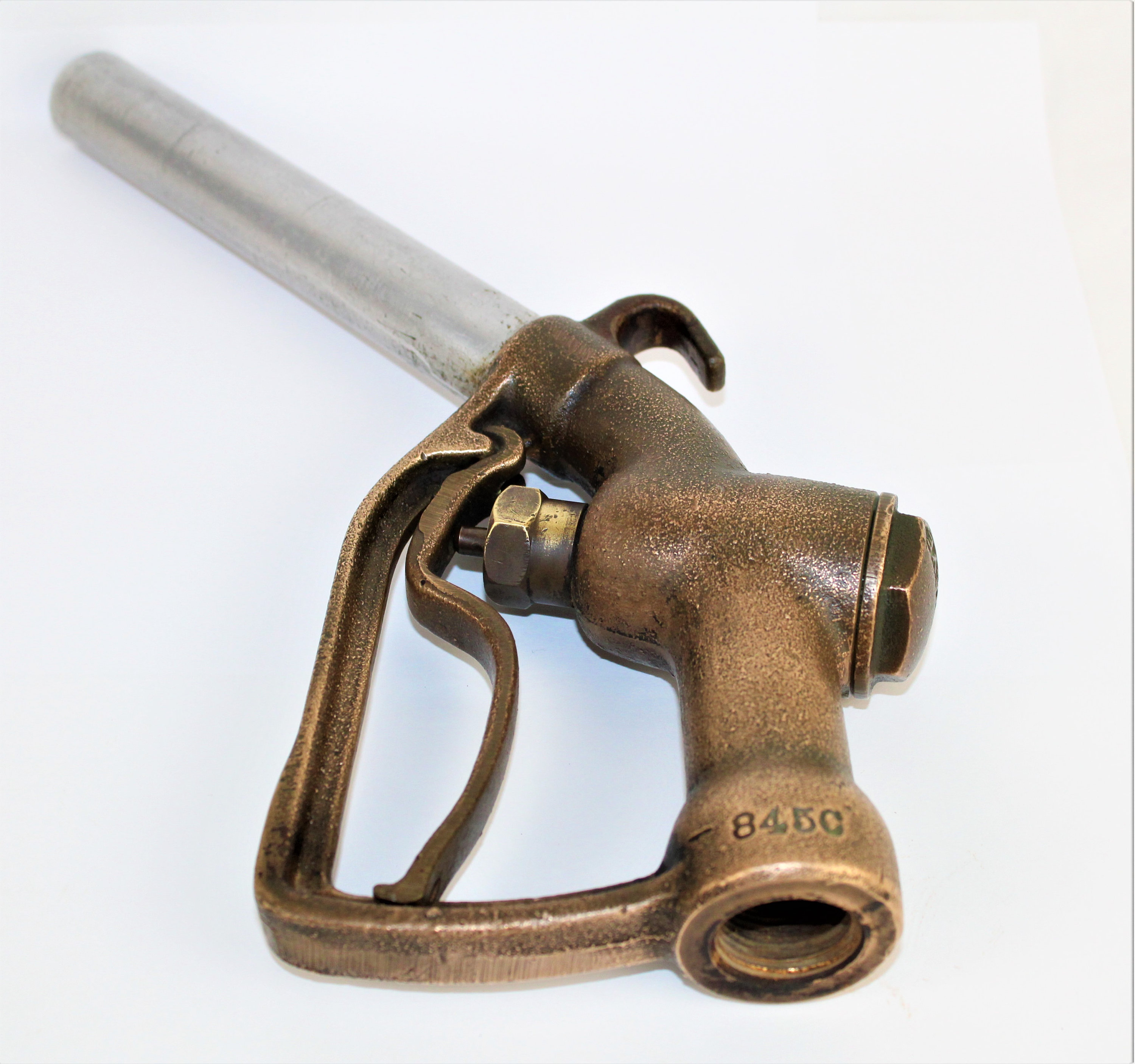 Rare 1940s Buckeye Solid Brass Fuel Pump