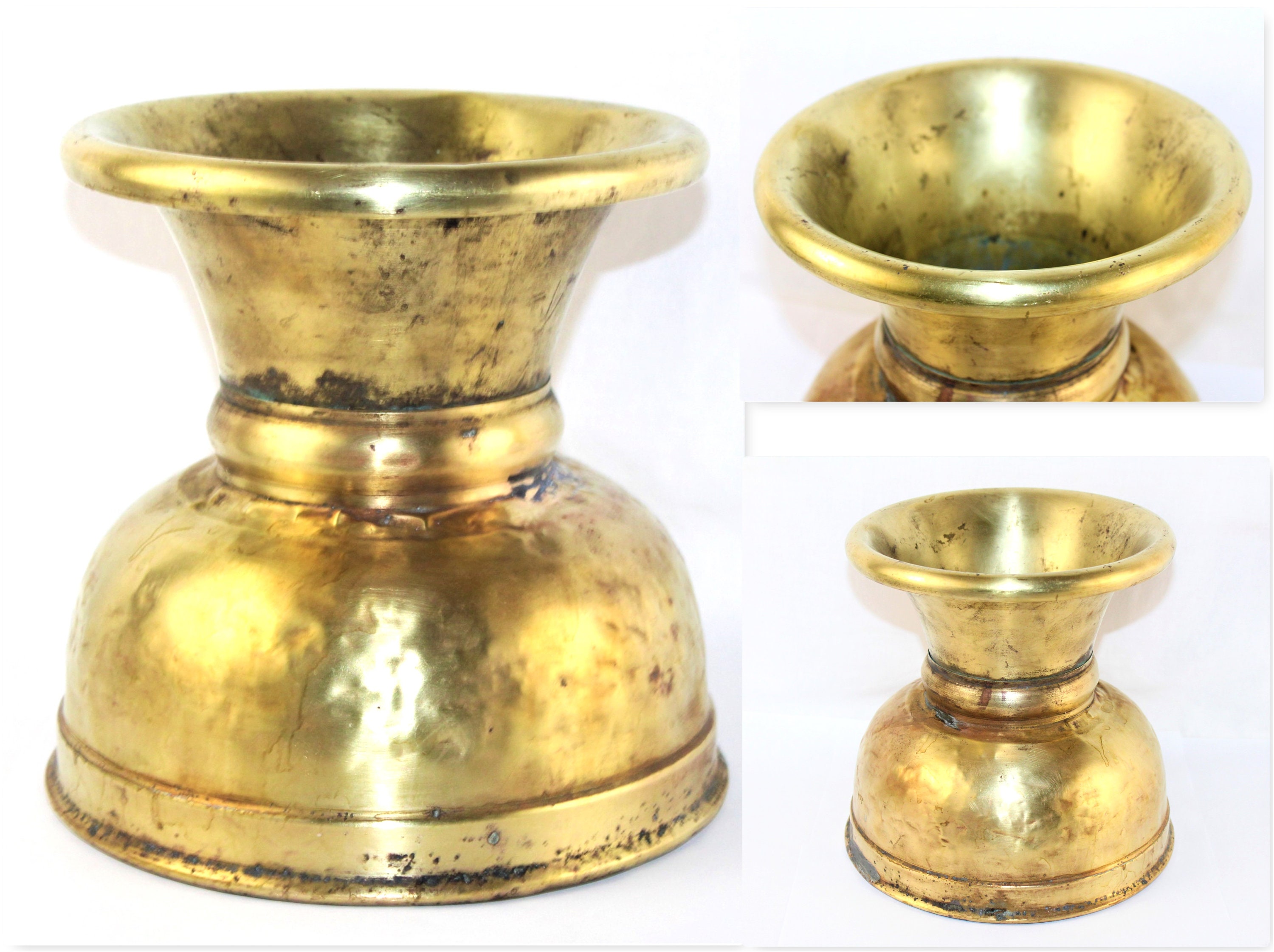 Antique Brass Cuspidor / Spittoon