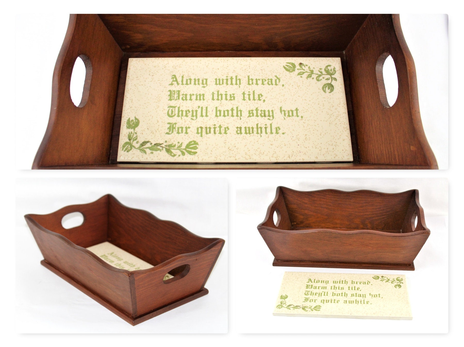 Bread Warming Basket, Artesian Bread Serving Tray