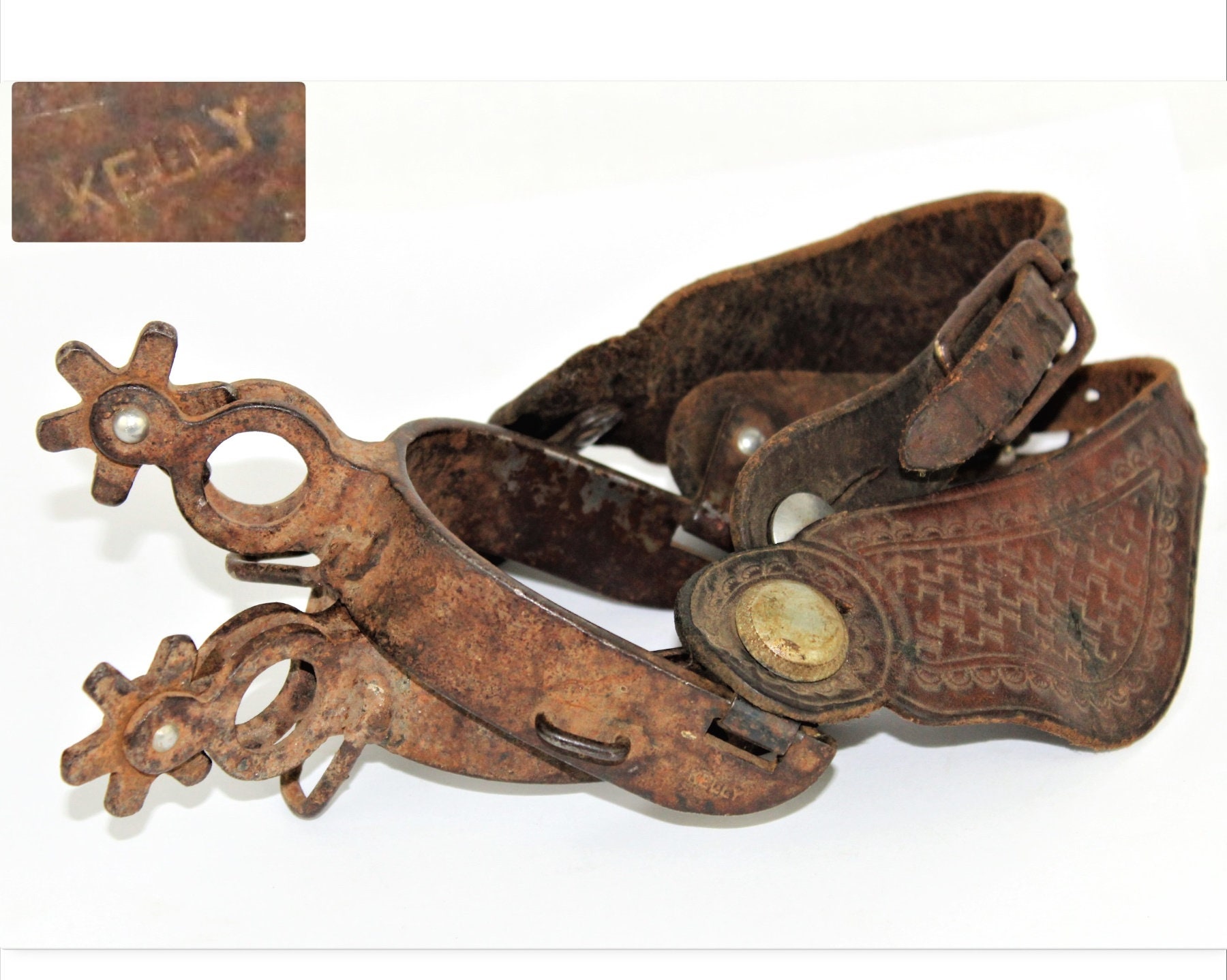 Western Memorabilia / Antique Kelly Spurs / Western Spurs / Cowboy Spurs
