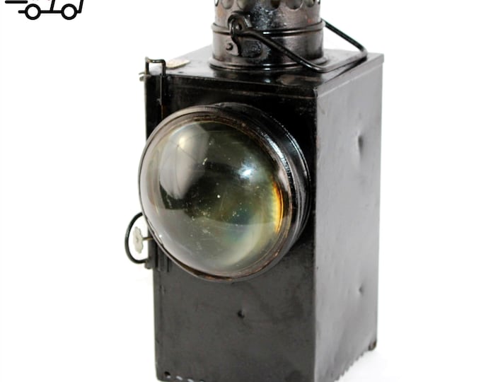 Antique London Railroad Lantern, LSWR Railway London England