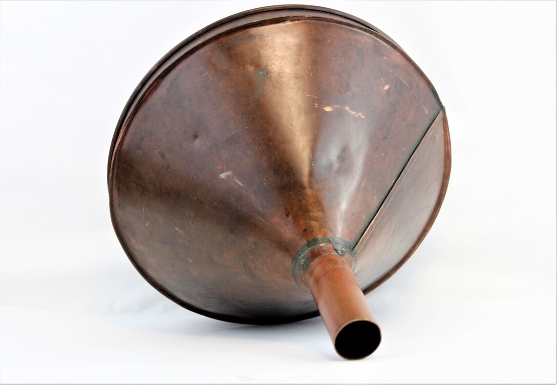Large Moonshine Still Funnel Antique Copper Funnel Etsy