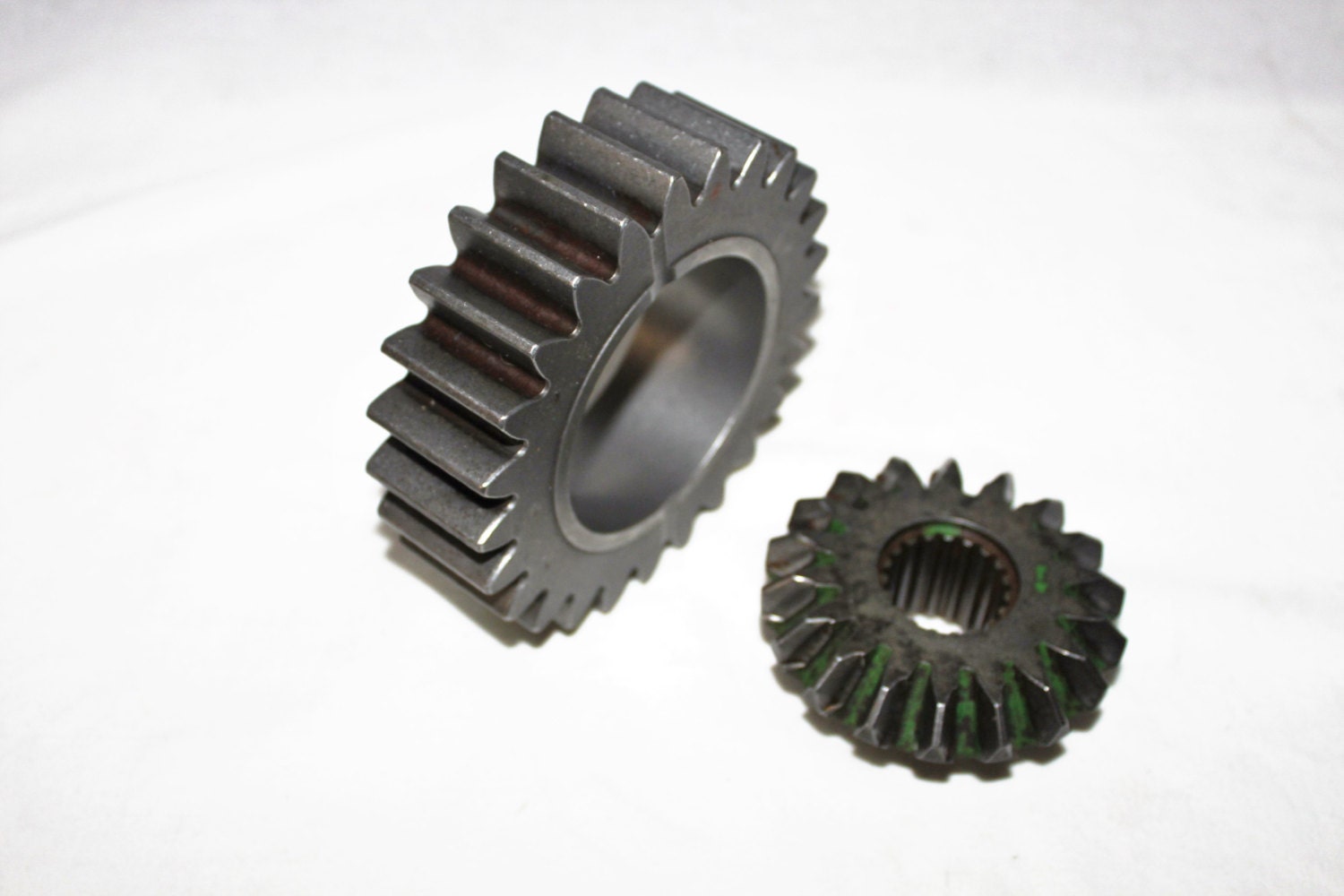 Two Vintage Industrial Gears, Industrial Decor, Tractor Gear