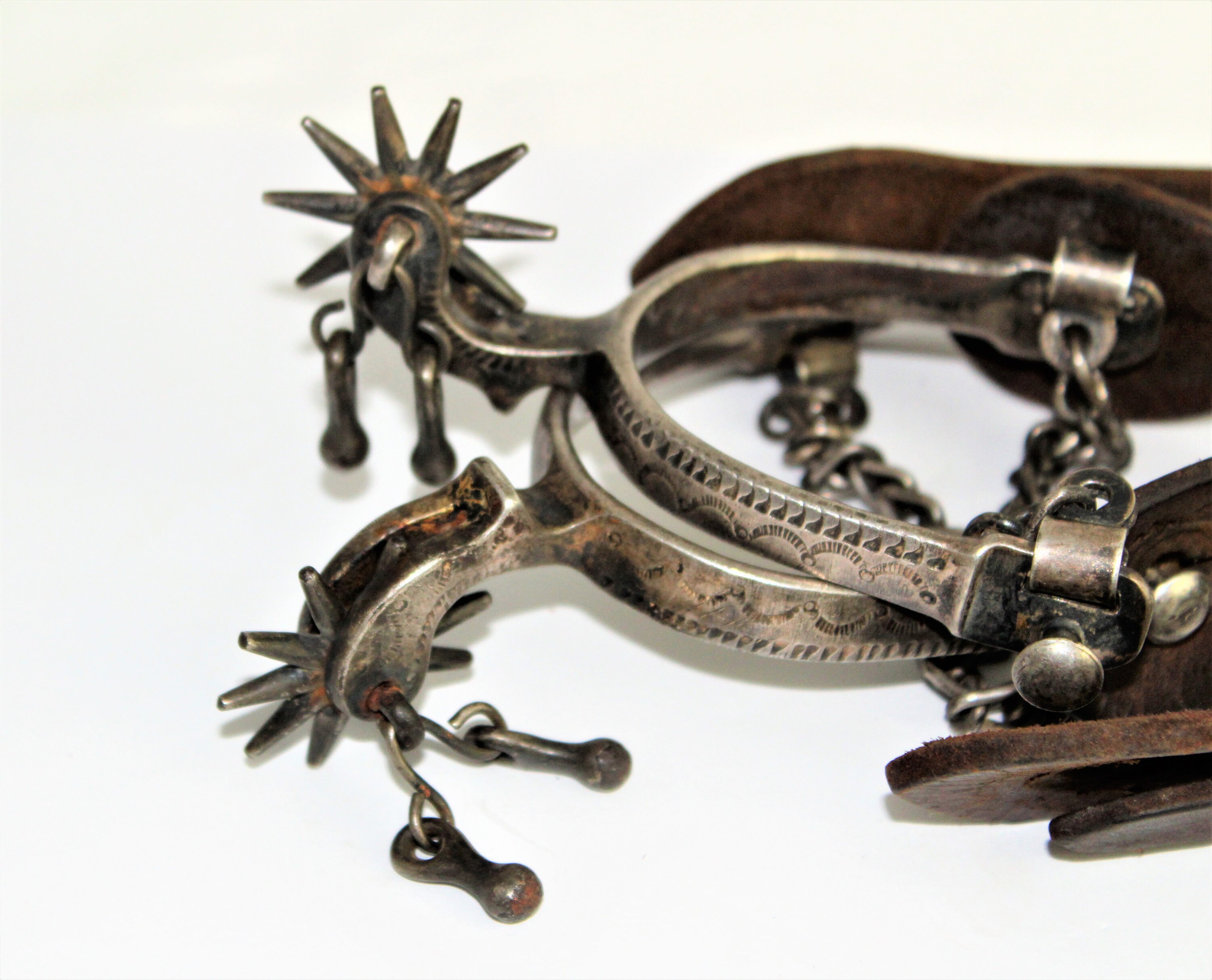 Western Memorabilia / August Buermann / Ten Point Spurs with Jingle