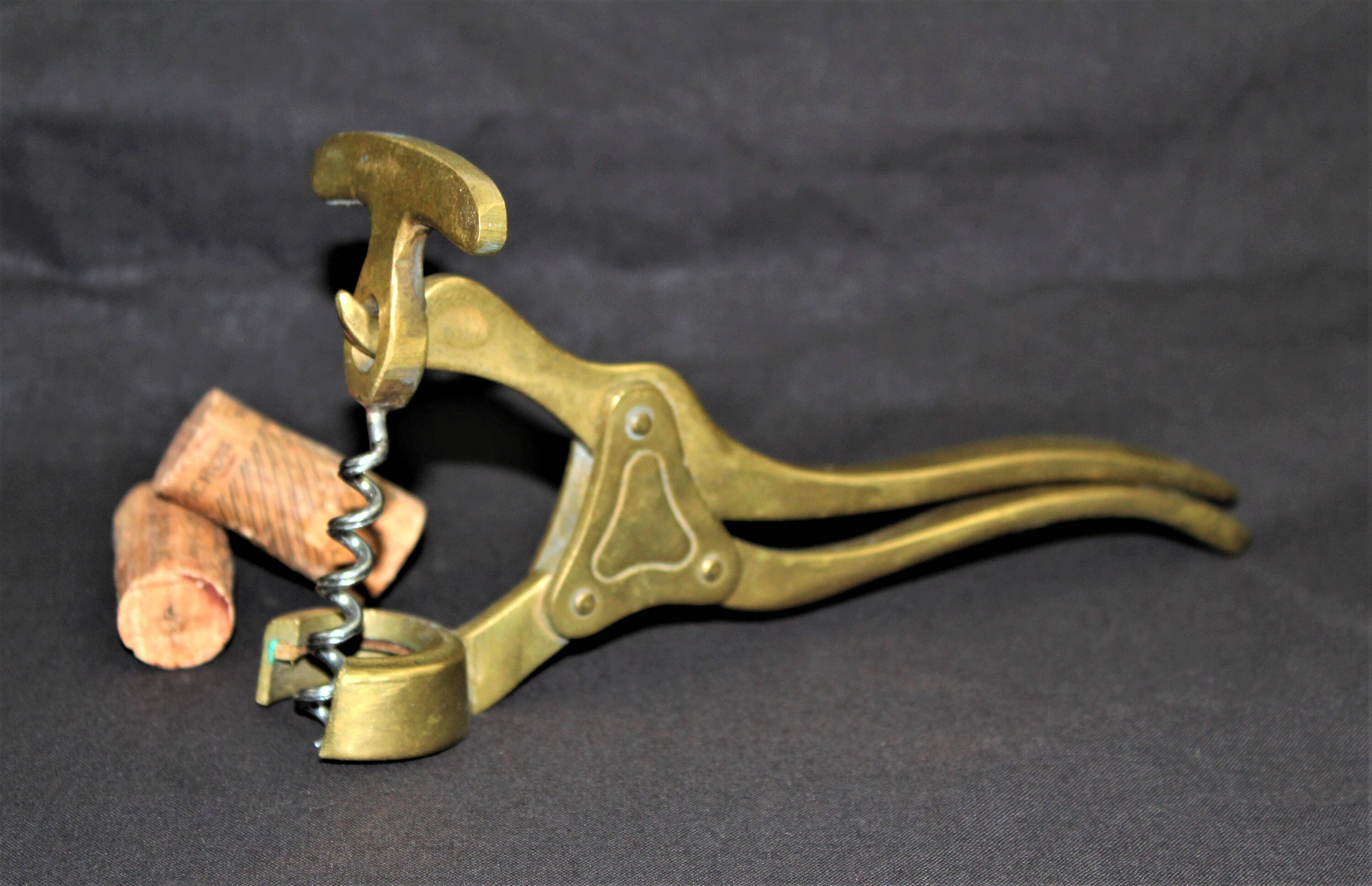 Vintage Corkscrew, Single Lever Corkscrew, Wine Bottle Opener