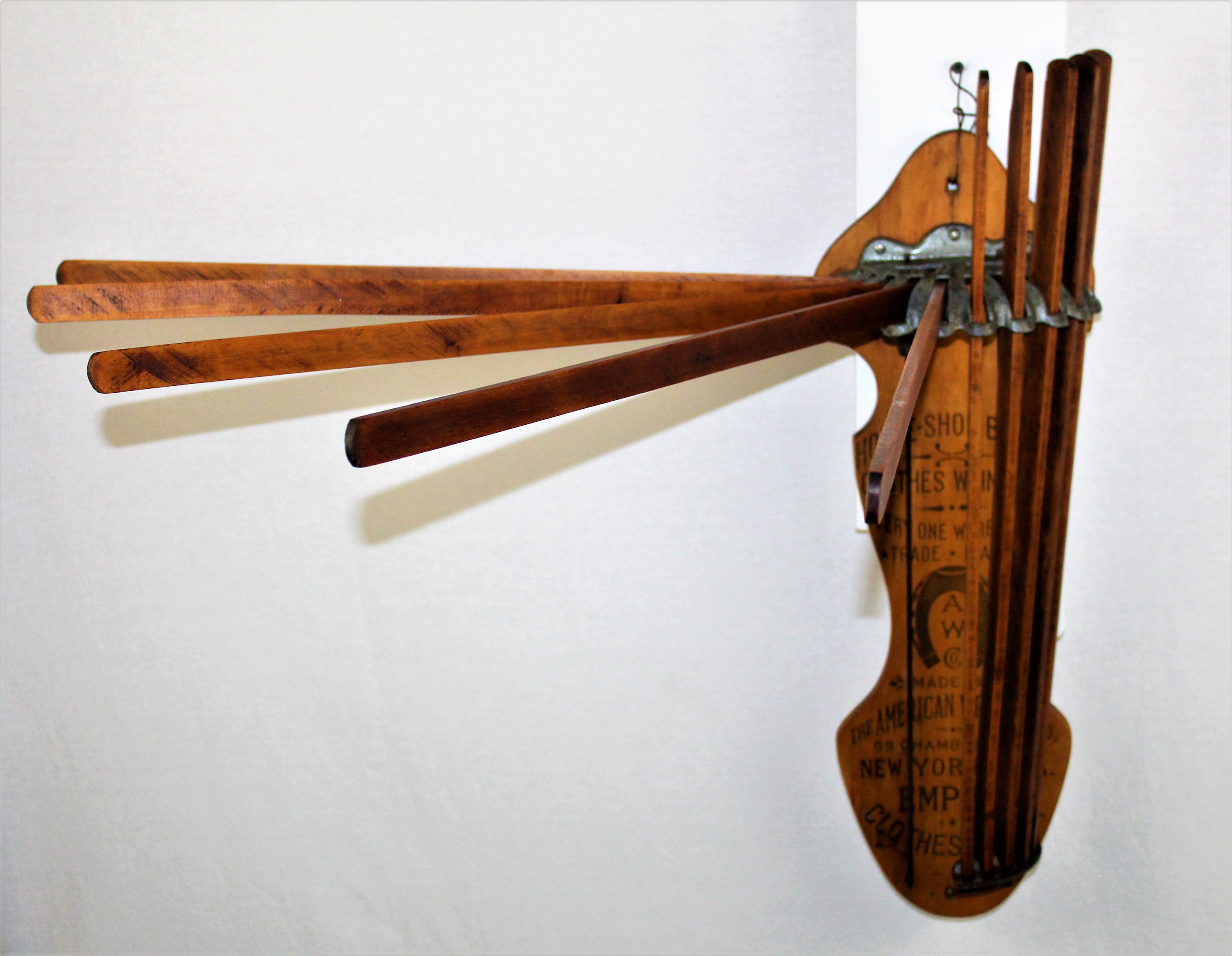 Antique Empire Clothes Dryer Rack, Wall Mount Drying Rack,