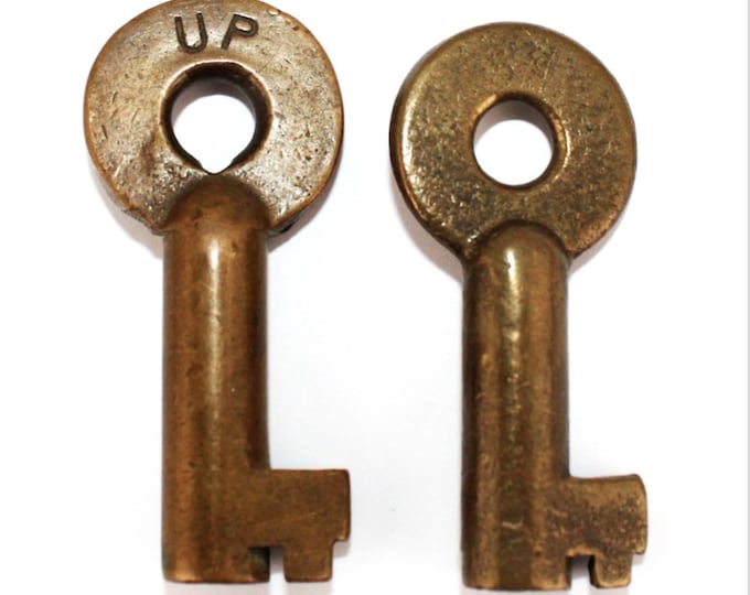 Antique Union Pacific Railroad Switch Lock Keys