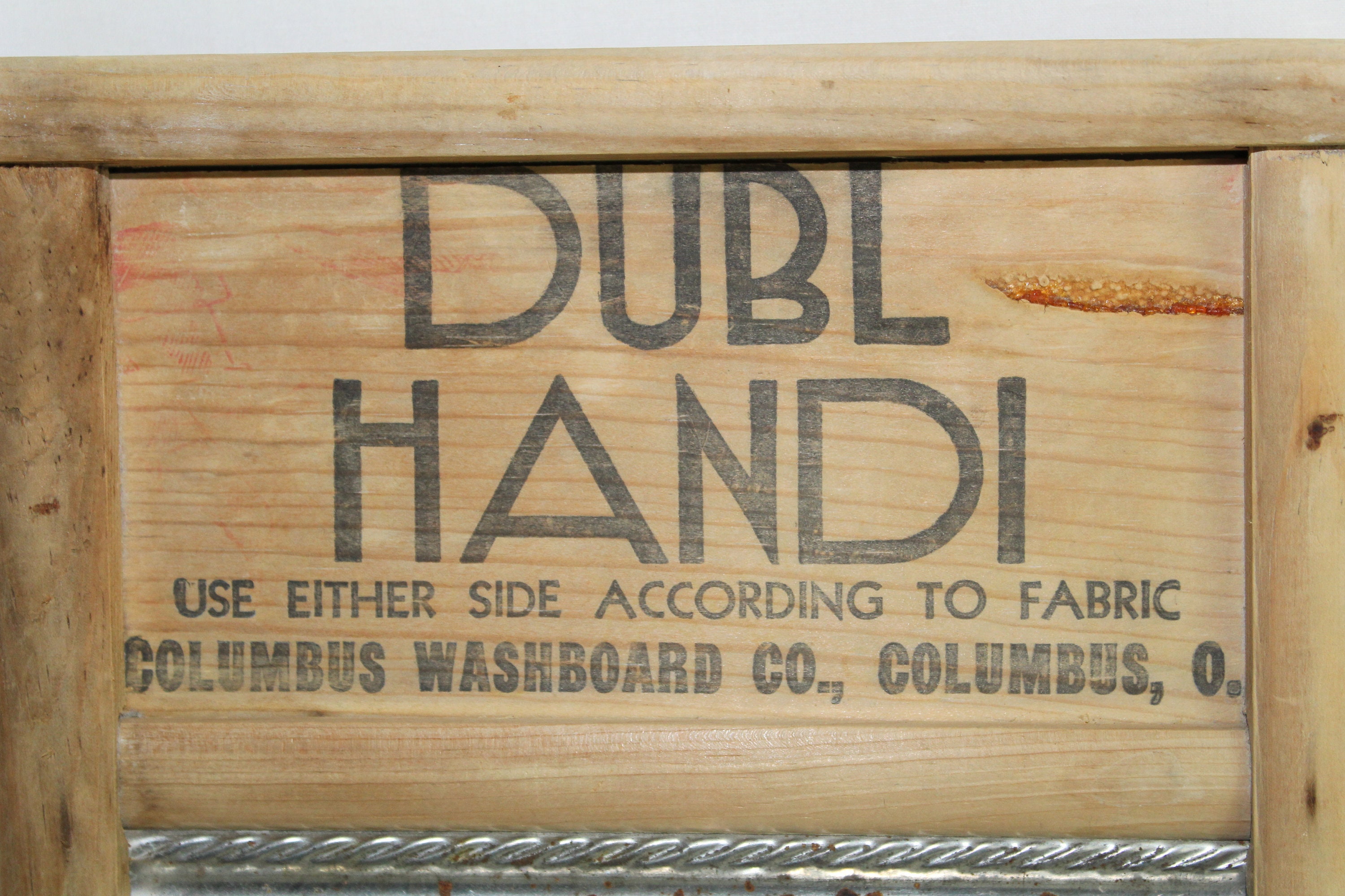 Two Vintage Washboards, Dubl Handi & Magic Circle Washboards, Laundry