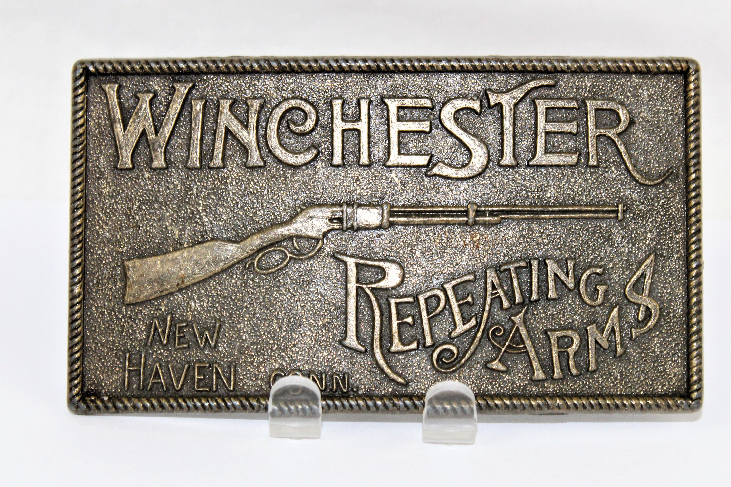 Vintage winchester belt buckle top