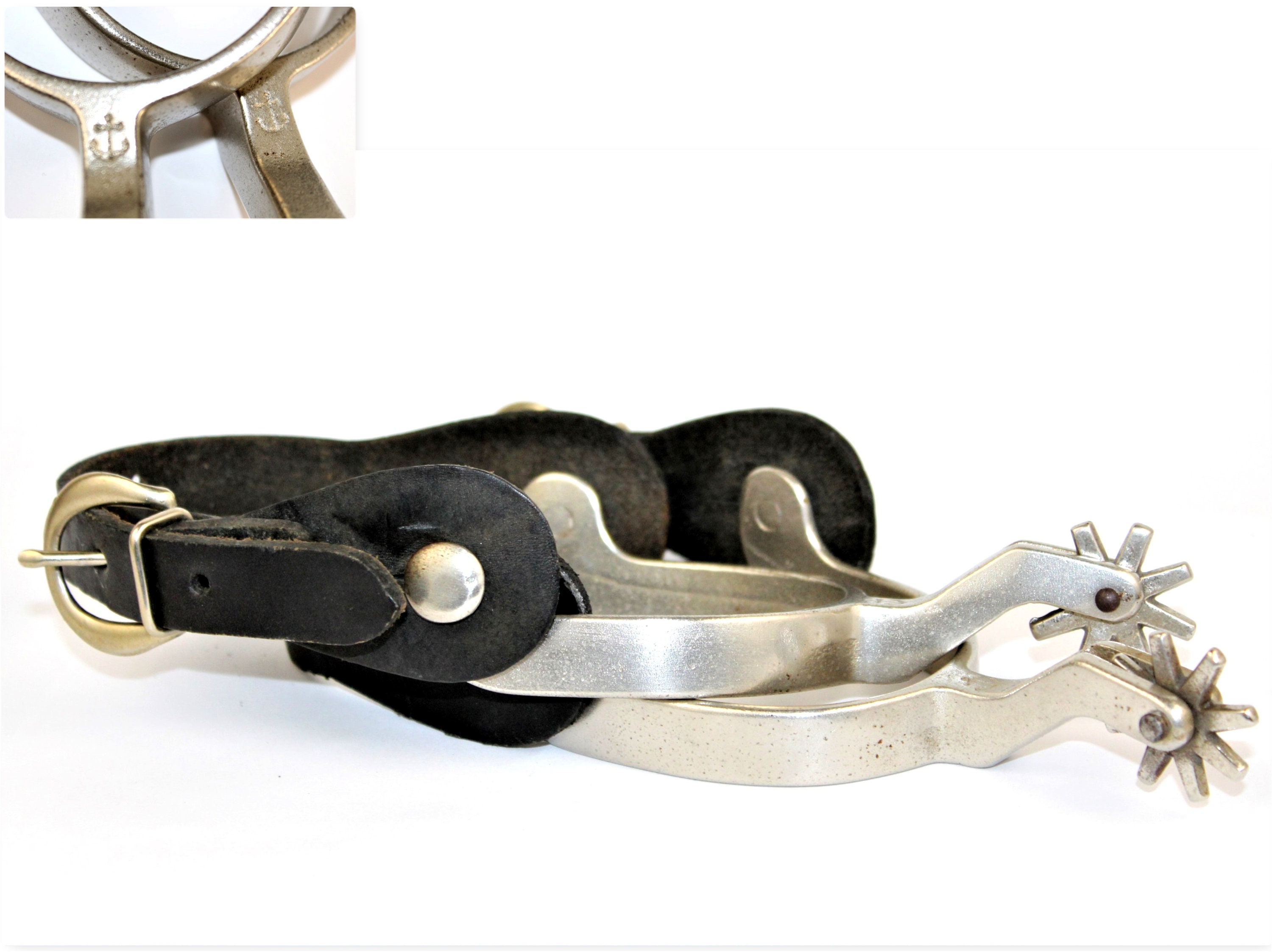 Pair of North and Judd Spurs, Western Cowboy Spurs