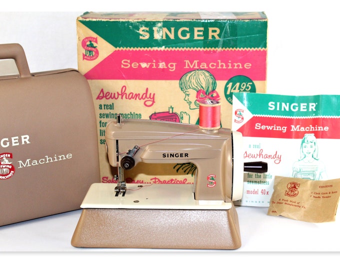 Singer Sewhandy Model 40k, Hand Crank Sewing Machine
