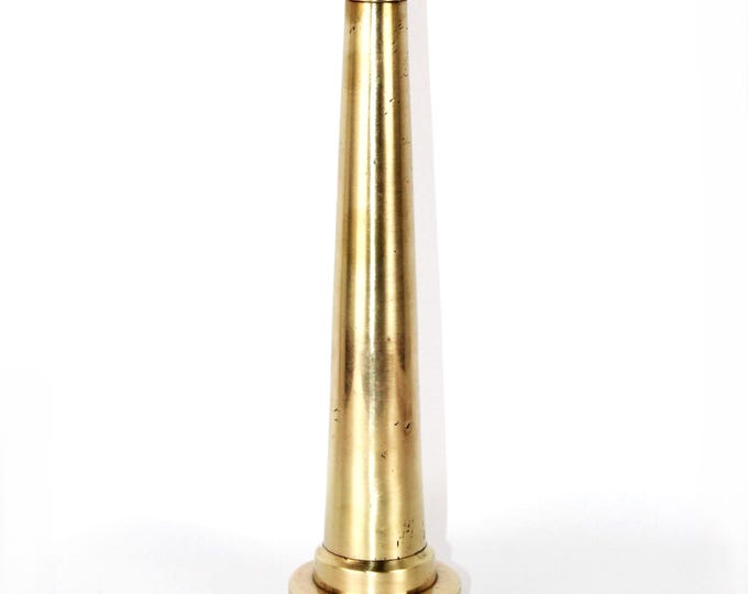 Vintage M. Donohue Brass Fire Hose Nozzle, Collectible Fire Memorabilia