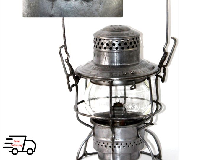 1944 C&O Railroad Lantern: Adlake Kero Short Globe
