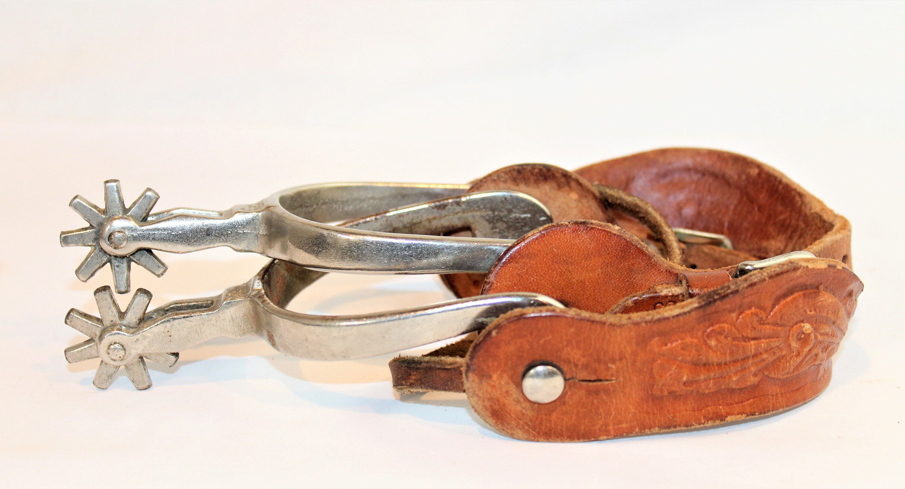 Antique Pair of North and Judd Spurs, Western Cowboy Spurs
