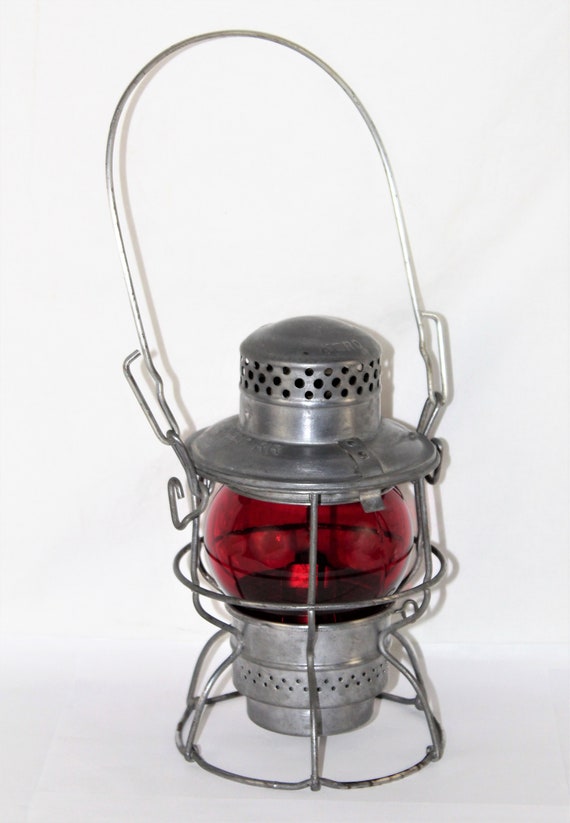 未使用 ADLAKE KERO 300 Railroad Lantern ② Rare 2-37 Adams & Westlake NPRY Adlake 300 Railroad Kero