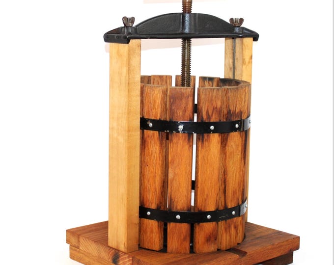 Vintage Wooden Cider / Fruit Press, Winery Tools