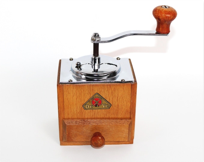 Vintage DeVe Coffee Grinder, Holland Made Coffee Grinder