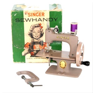 1950s Singer Sewhandy Model 20 Sewing Machine, Child Size Sewing Machine