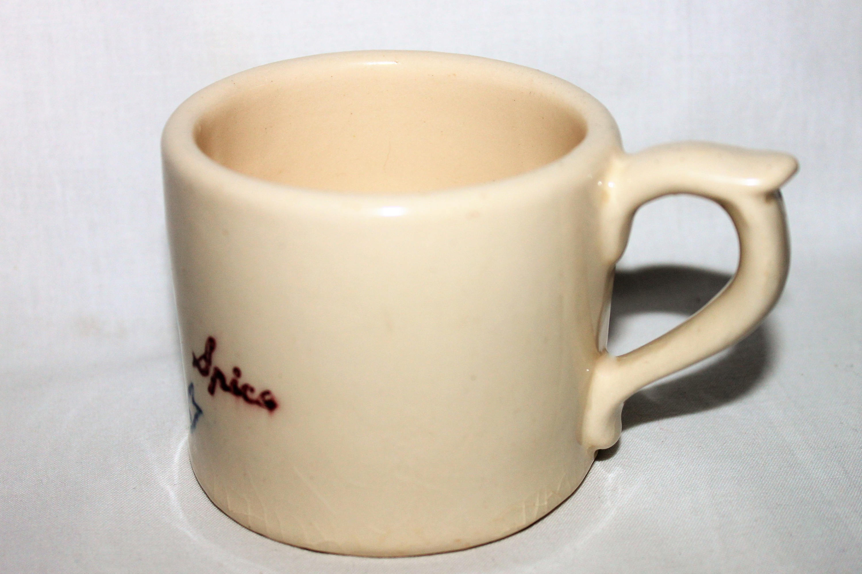 Vintage Old Spice Shaving Mug, Ceramic Shaving Mug