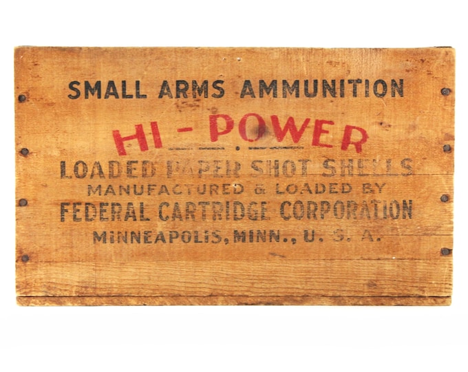 Federal Cartridge Co. Wooden Ammunition Crate