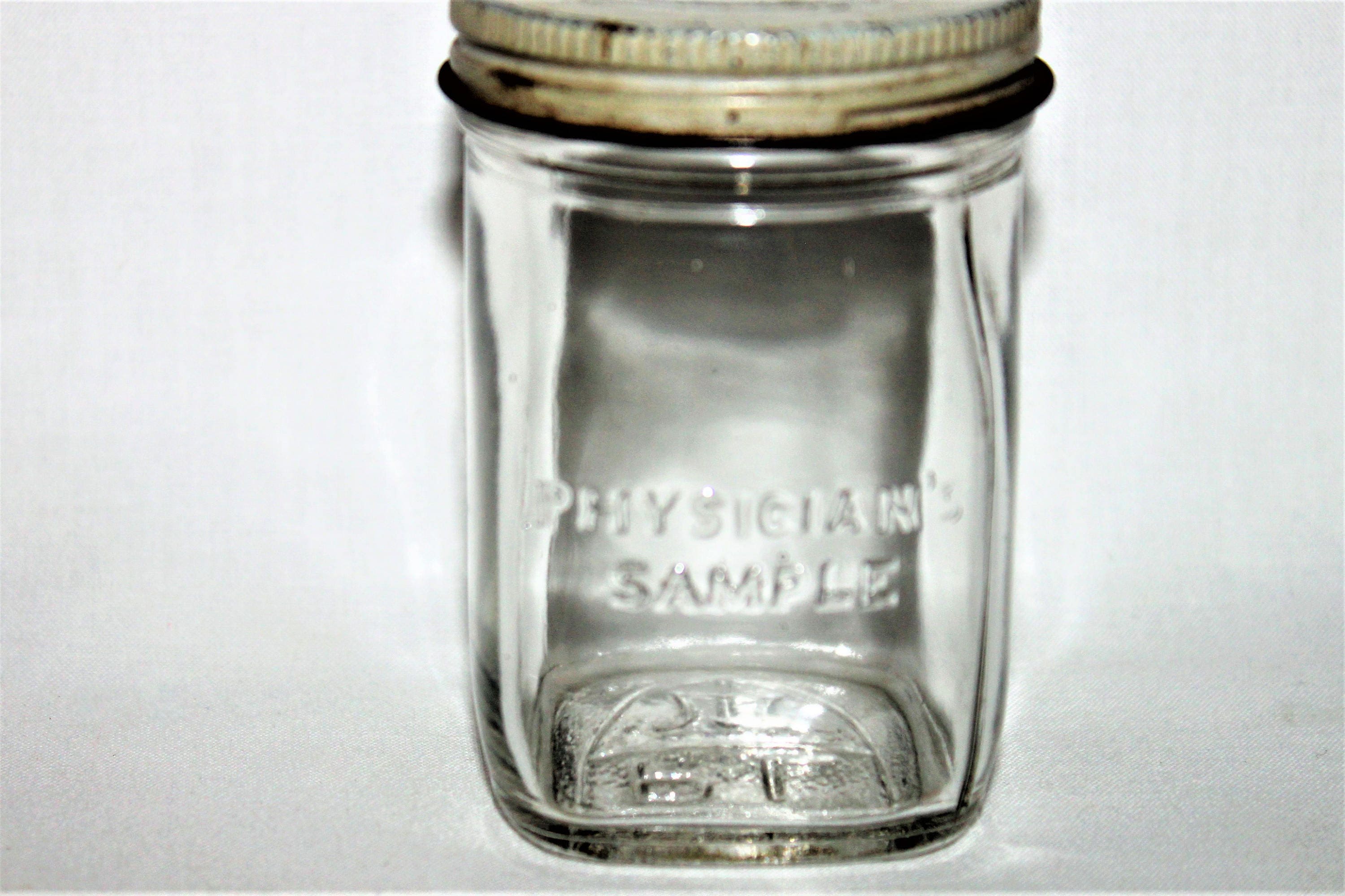 Vintage Physician’s Sample / Medical Sample Glass Jar