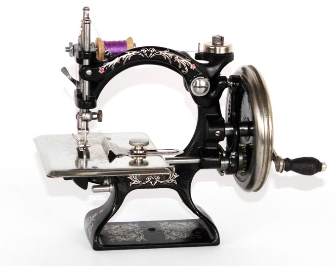 Antique Foley & Williams Automatic Sewing Machine, Hand Crank