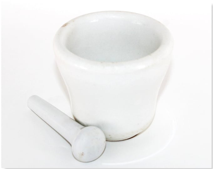 Antique Apothecary Mortar and Pestle Set