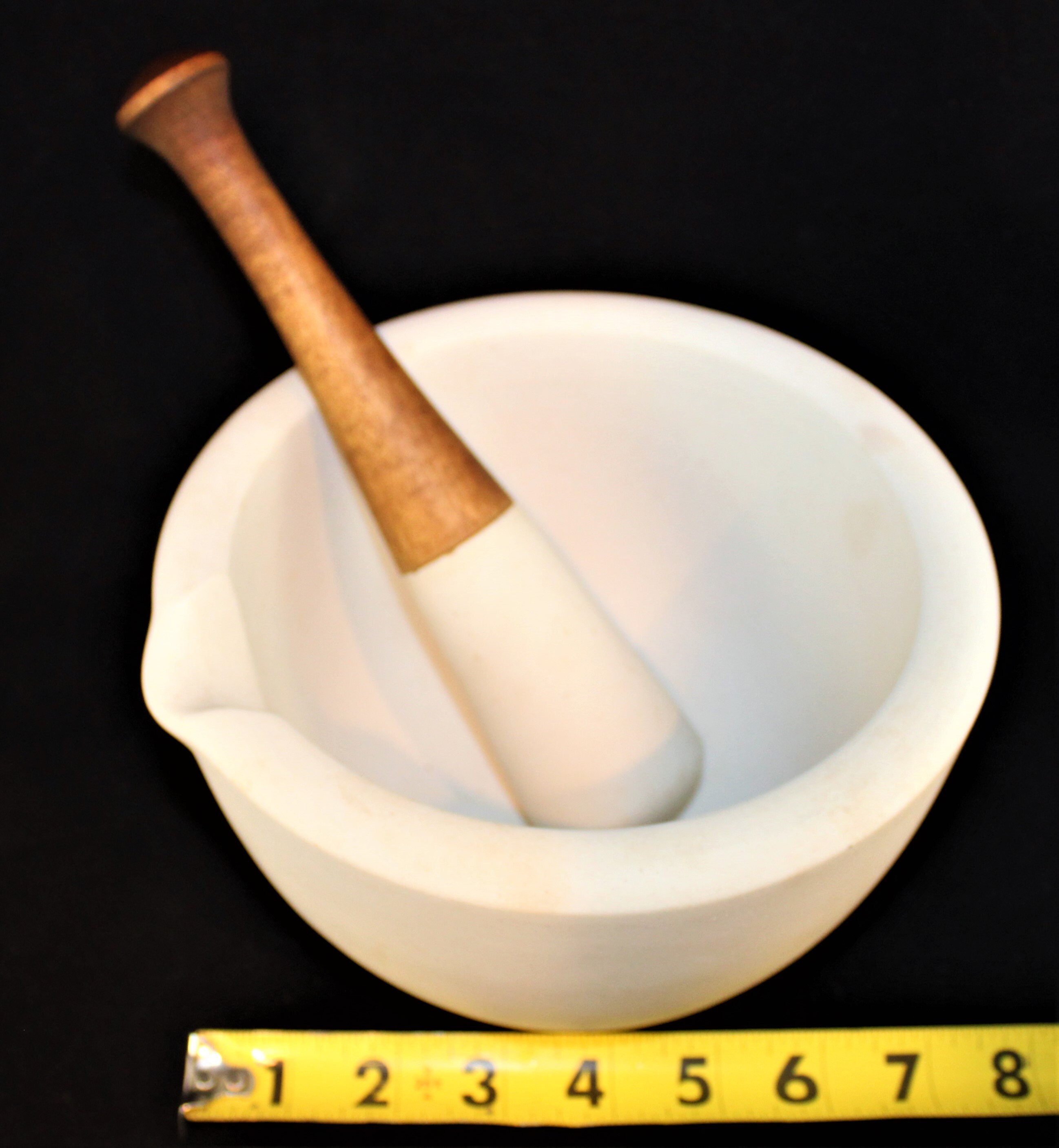 Antique Apothecary Maddock & Sons Mortar and Pestle 4, Made in the 1890s