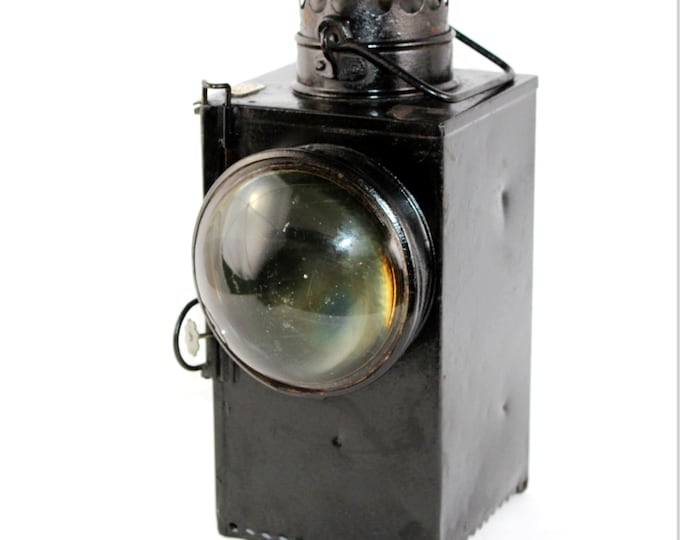 Antique London Railroad Lantern, LSWR Railway London England