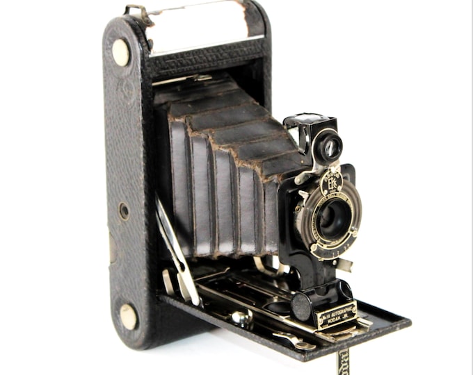 Antique 1917 Eastman Kodak No. 1A Autographic Jr Folding Bellows Camera - Antique Photography Collectible