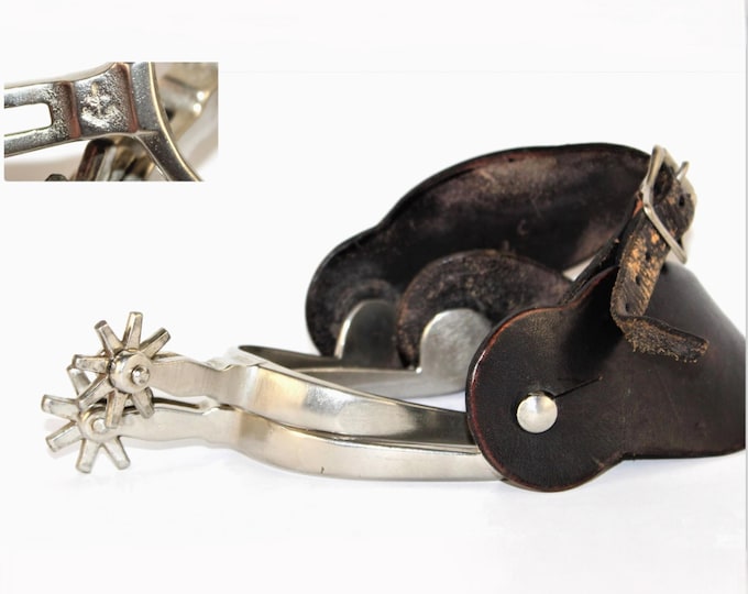 Vintage North and Judd Western Cowboy Spurs - Antique August Buermann Americana Memorabilia