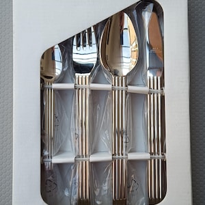 Vintage IKEA STRATEG Cutlery Set: 16-Piece Stainless Steel, Star Trek DS9 Prop Design
