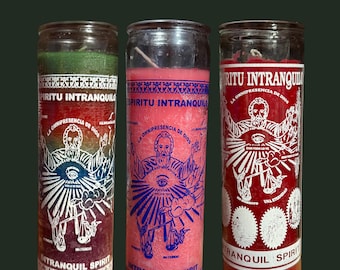 Spiritu Intranquilo\\ Intranquil Spirit \\ Bougie en verre