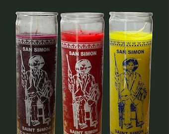 san simon glass candle\\Bougie en verre