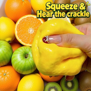 Giant Cheese Cube Squishy Toy, Super Soft Mochi Squeeze Anti-Stress Fidget Sensory Gift