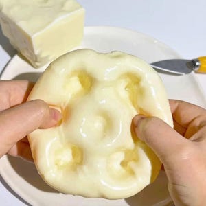 Giant Cheese Cube Squishy Toy, Super Soft Mochi Squeeze Anti-Stress Fidget Sensory Gift