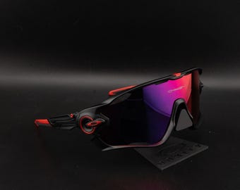 Brand New Sunglasses Jaw Breaker Standard Style Polarized / Red Lens / Black Frame