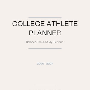 Planer dla studentów-sportowców