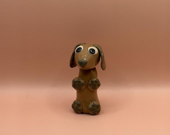 Mini Handmade Clay Dachshund